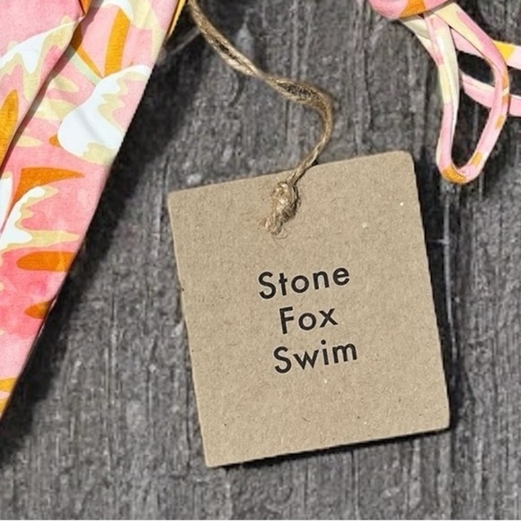 🌻NEW w.tags Stone Fox Swim River Hot Tropix Bikini Bottom Size Medium - Picture 8 of 9
